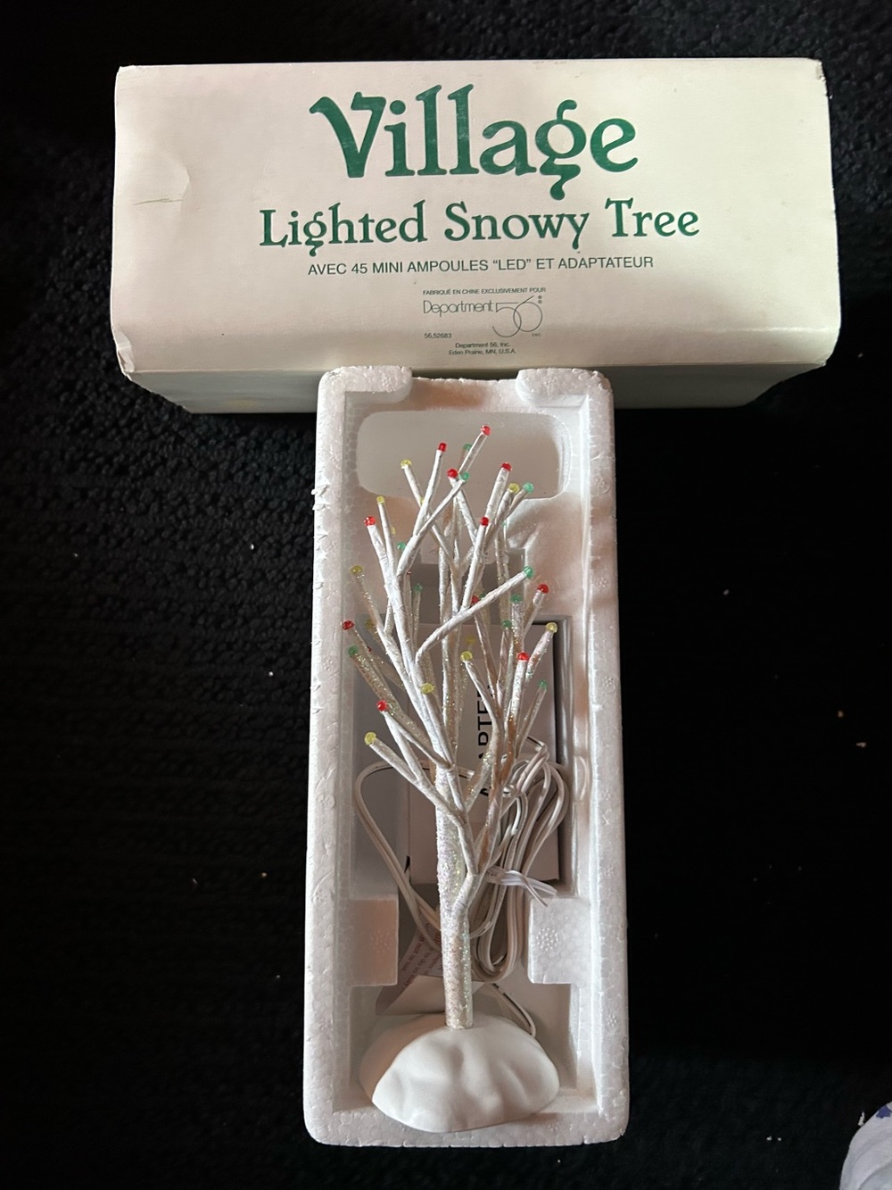 Department 56 White LED Decorative Mini Tree with Colorful Tips - - Picture 3 of 3